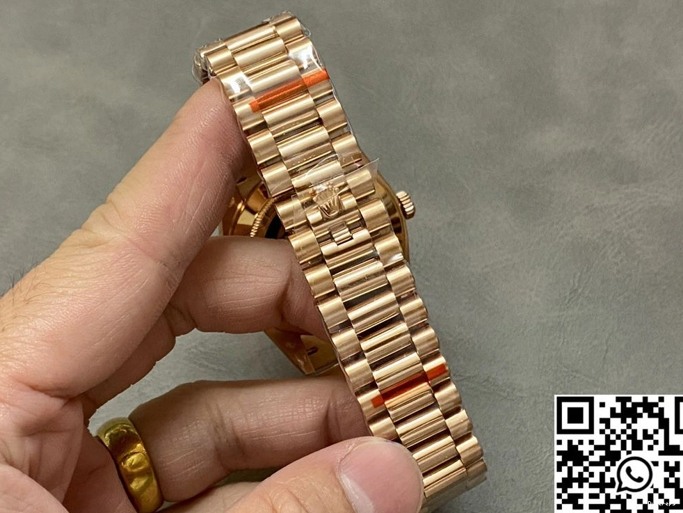 Dial Hourmarker Day Rose M228235-0045 Gold Factory v5 Date Diamond Steel Rolex Black Tungsten QF 0415